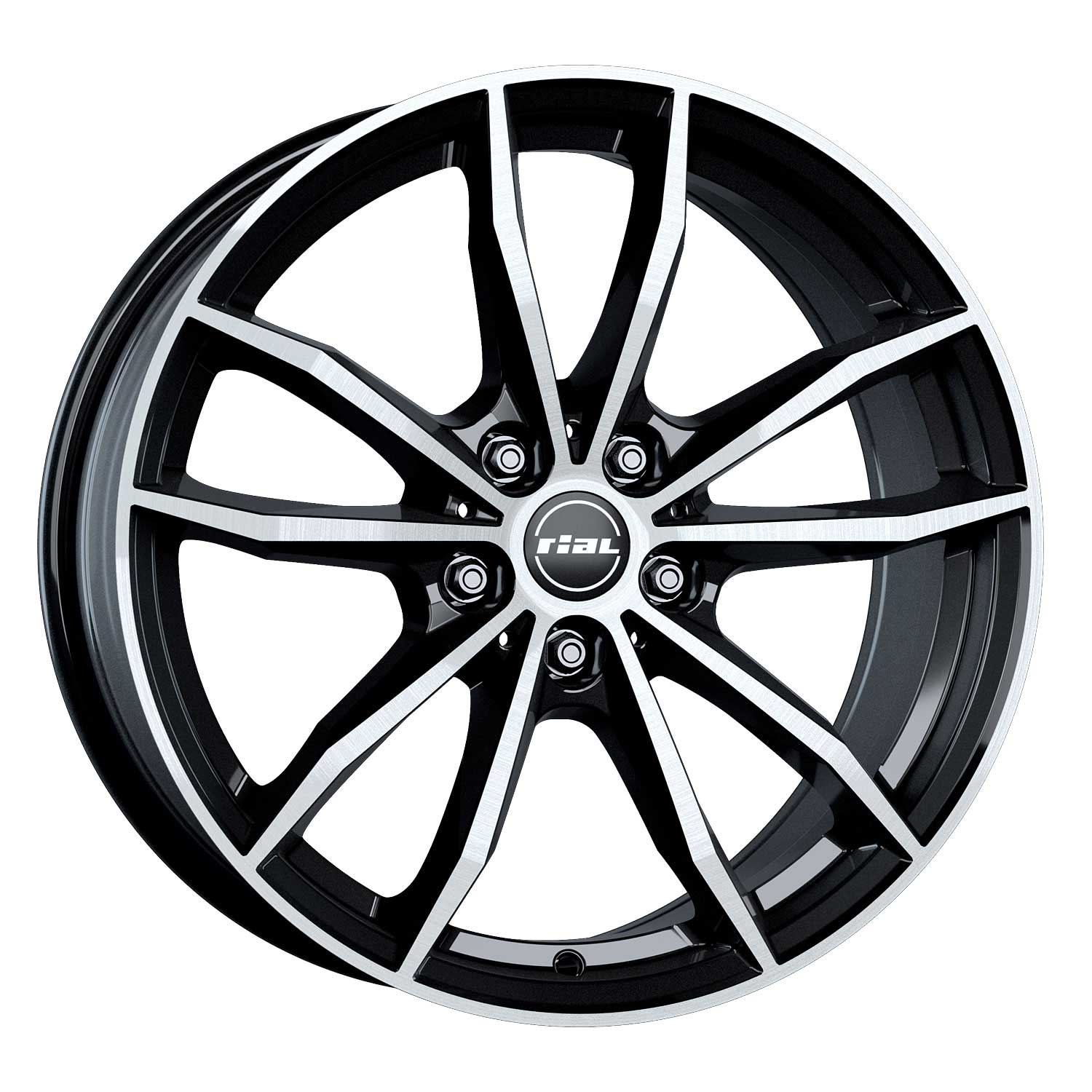 Rial X12 7,5x18 ET51 5x112 18" Wheel diamond-black front polished